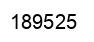 Number 189525 black image