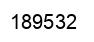 Number 189532 black image