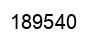 Number 189540 black image