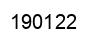Number 190122 black image