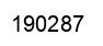 Number 190287 black image