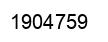 Number 1904759 black image