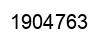 Number 1904763 black image