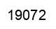 Number 19072 black image