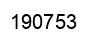Number 190753 black image