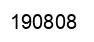 Number 190808 black image
