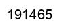 Number 191465 black image