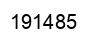 Number 191485 black image