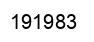 Number 191983 black image