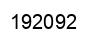 Number 192092 black image
