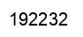 Number 192232 black image