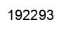 Number 192293 black image