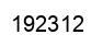 Number 192312 black image