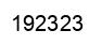 Number 192323 black image