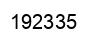 Number 192335 black image