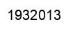 Number 1932013 black image