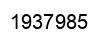 Number 1937985 black image