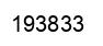 Number 193833 black image