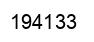 Number 194133 black image