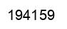 Number 194159 black image