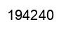 Number 194240 black image