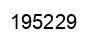 Number 195229 black image