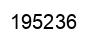 Number 195236 black image