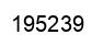 Number 195239 black image