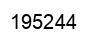 Number 195244 black image