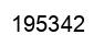 Number 195342 black image