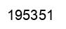 Number 195351 black image