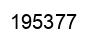 Number 195377 black image