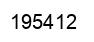 Number 195412 black image