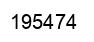 Number 195474 black image