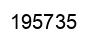 Number 195735 black image