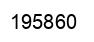 Number 195860 black image