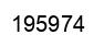 Number 195974 black image