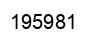 Number 195981 black image