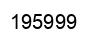 Number 195999 black image