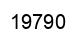 Número 19790 imagen negro