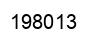 Number 198013 black image