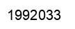Number 1992033 black image