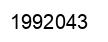 Number 1992043 black image