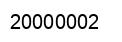 Number 20000002 black image