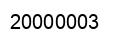 Number 20000003 black image