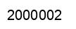 Number 2000002 black image