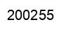 Number 200255 black image