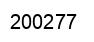 Number 200277 black image
