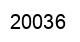Number 20036 black image