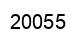 Number 20055 black image